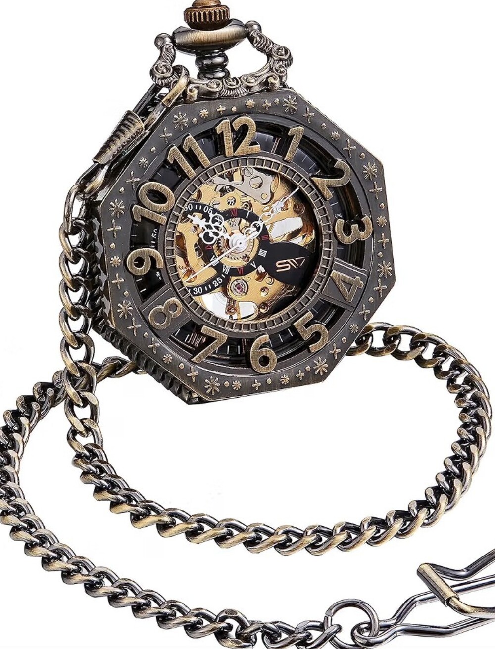 Steampunk Mechanical Movement Pocket watch